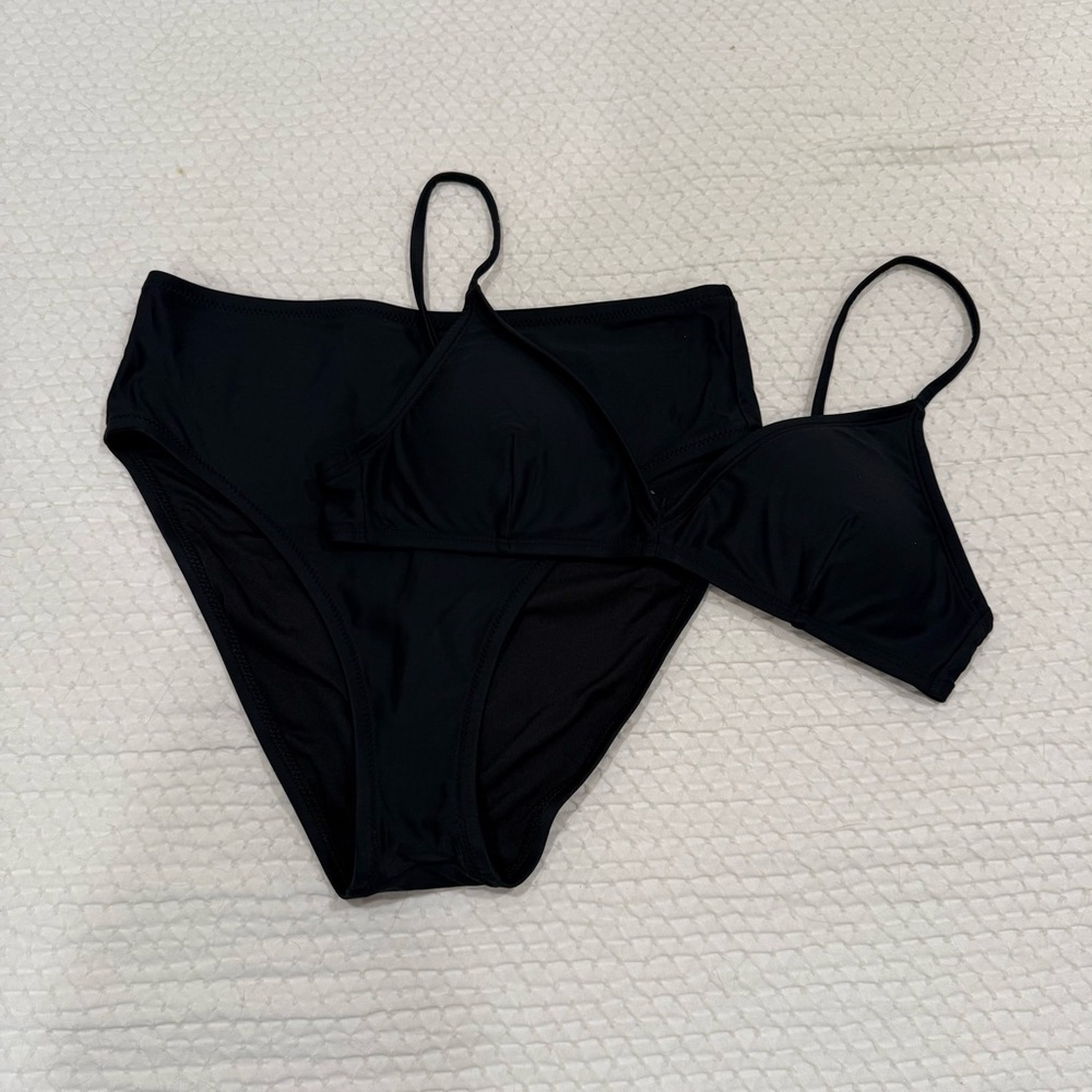 J Crew Black Bikini Set
